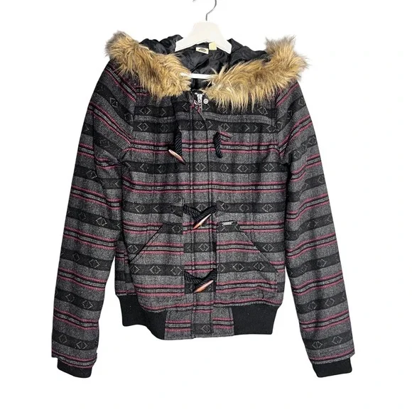 Roxy Jackets Coats Vintage Y2k Roxy Womens Medium M Faux Fur